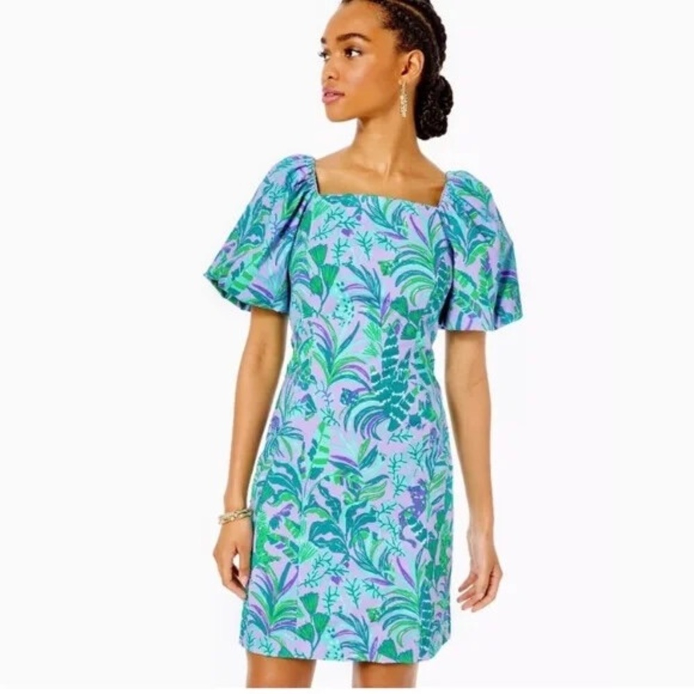 Lilly Pulitzer lettie short sleeve purple iris on the chase new with tags
